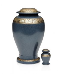 Embassy Blue and Grey Adult Urn $350